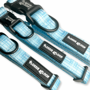 oxford "oasis" adjustable dog collar – by flossie & floof