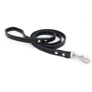 black dog leash by doggy doo little